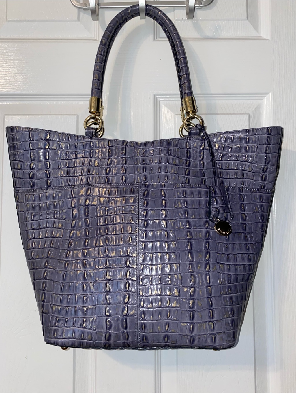 Brahmin Sweetheart Tote Patina La Scala With Dust Bag